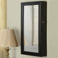 Nathan Direct Nathan Direct W1198BLK Laney Wall Armoire with Lock; Black - 28.88 x 14.75 x 4.13 in. W1198BLK